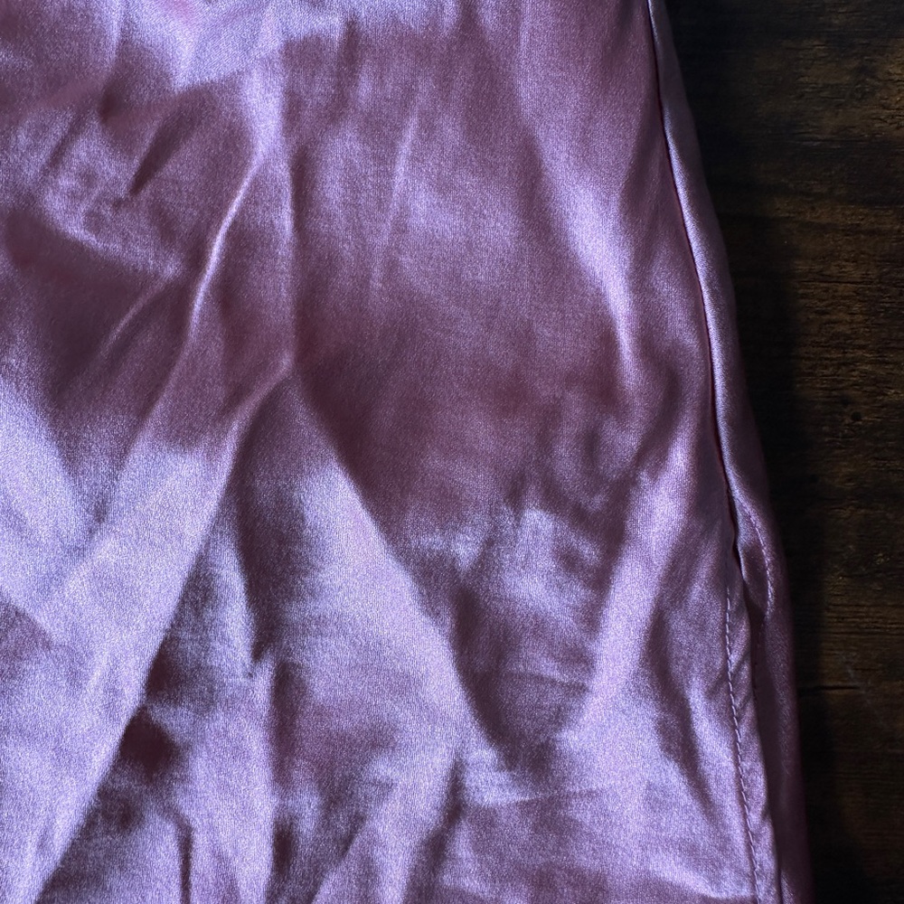 Cami NYC Busy Heart Stretch Silk Pearl Chain Strap Cami Pink Quartz Size S - Picture 12 of 14